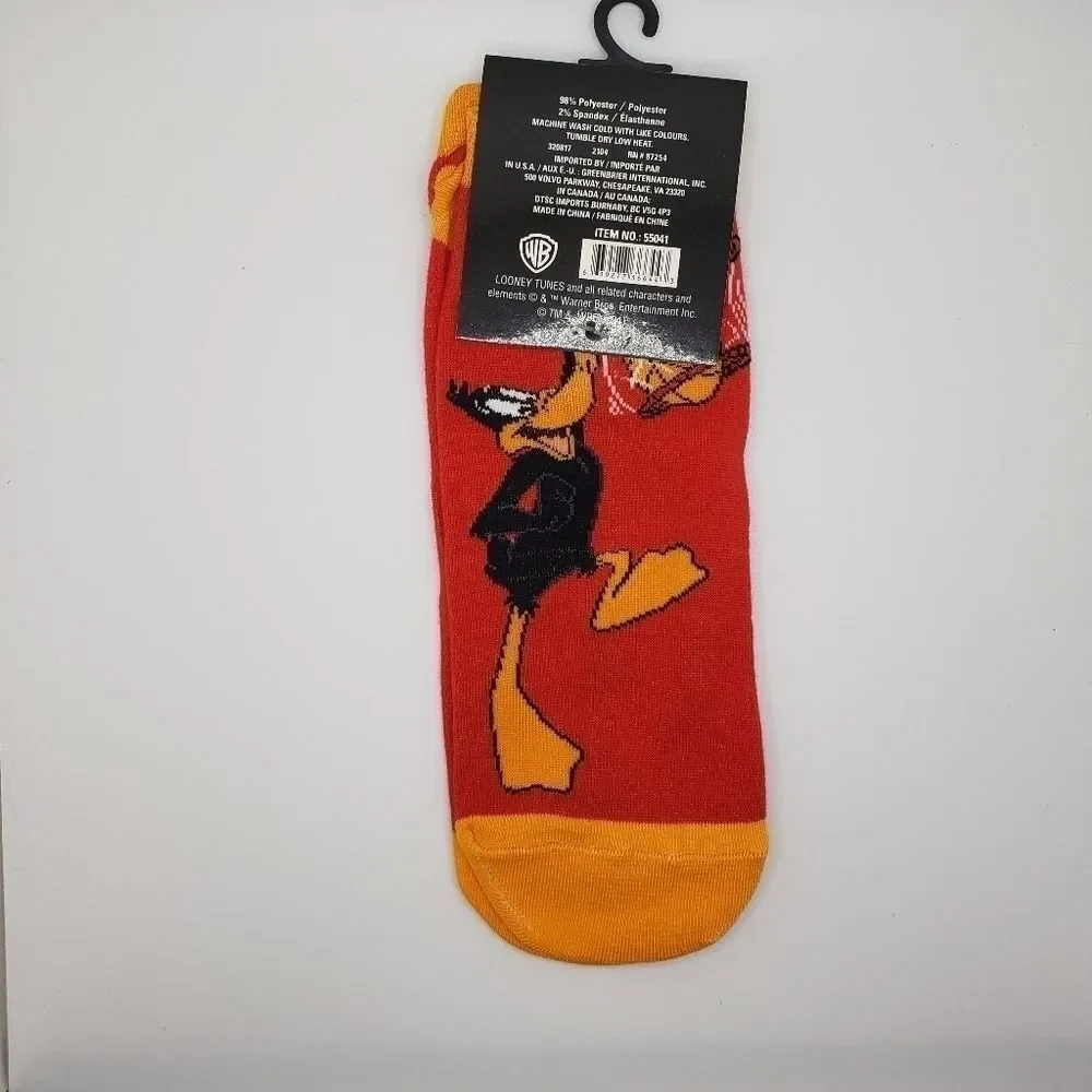 Space Jam Daffy duck no show socks